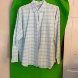 XL Tommy Bahama button down blue check